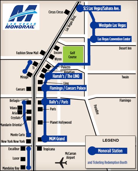 lv monorail map|vegas monorail route map.